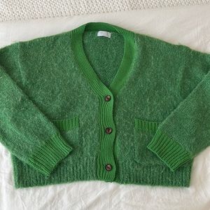 Cozy emerald green cardigan